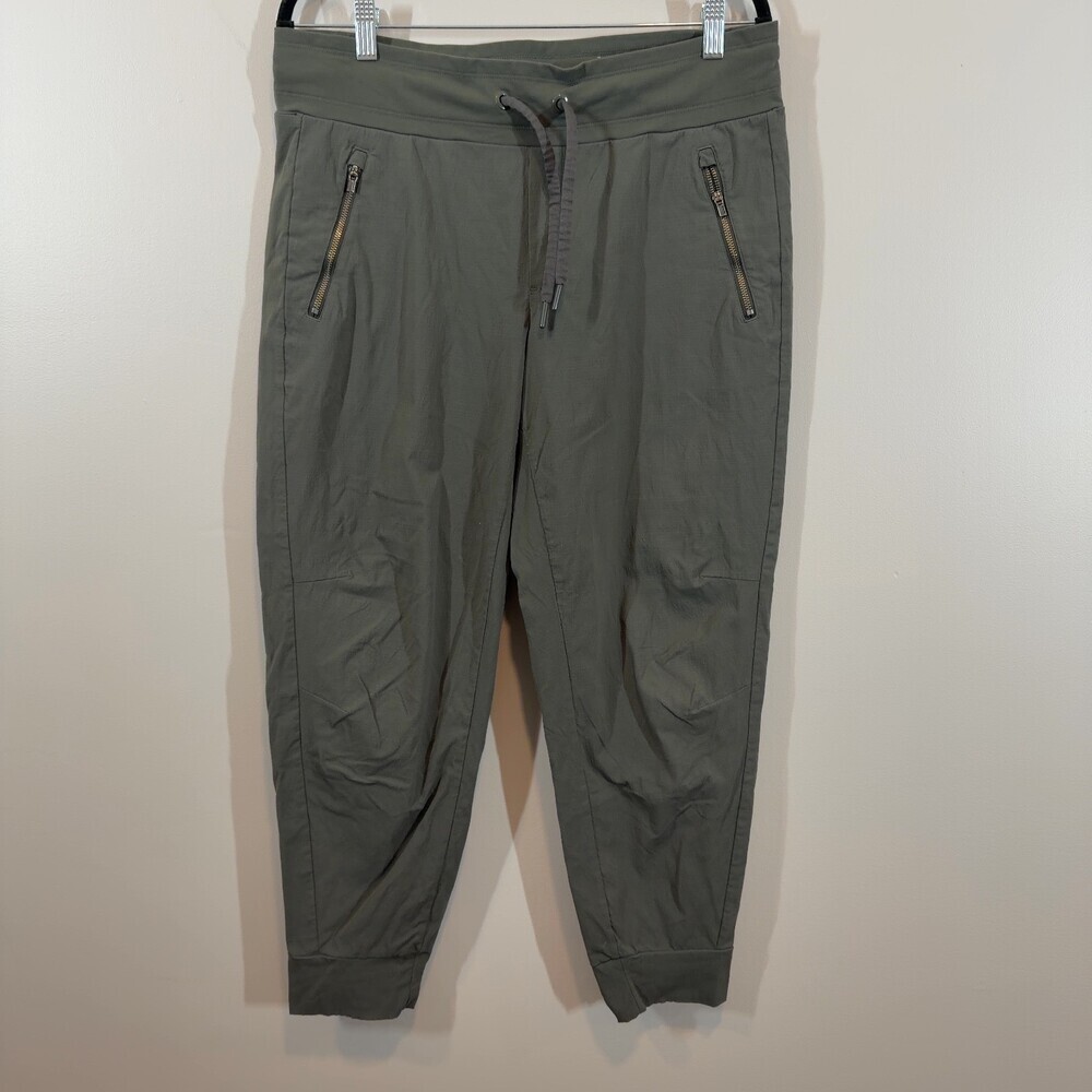 Athleta Trekkie North Jogger Pants Size 12 Olive Green Hiking Travel
